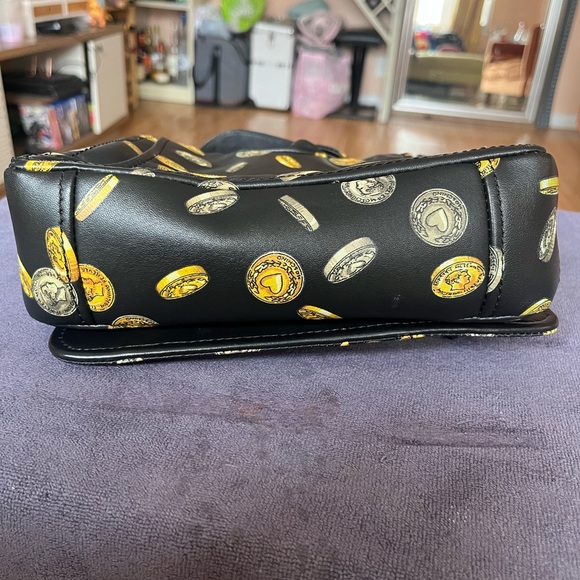 Moschino Nappa Leather Biker Bag FW19 Coin Print - Picture 4 of 8